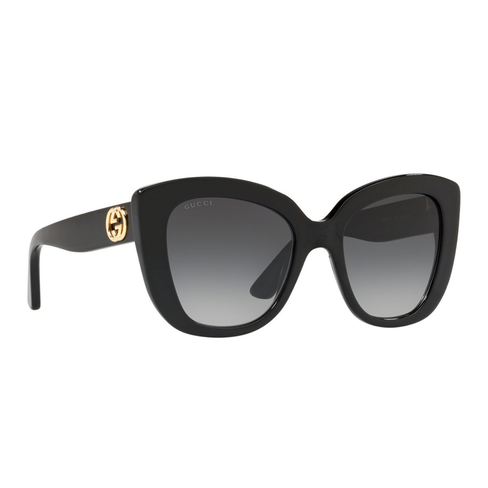 Gucci Black Oversized Cat-Eye Sunglasses